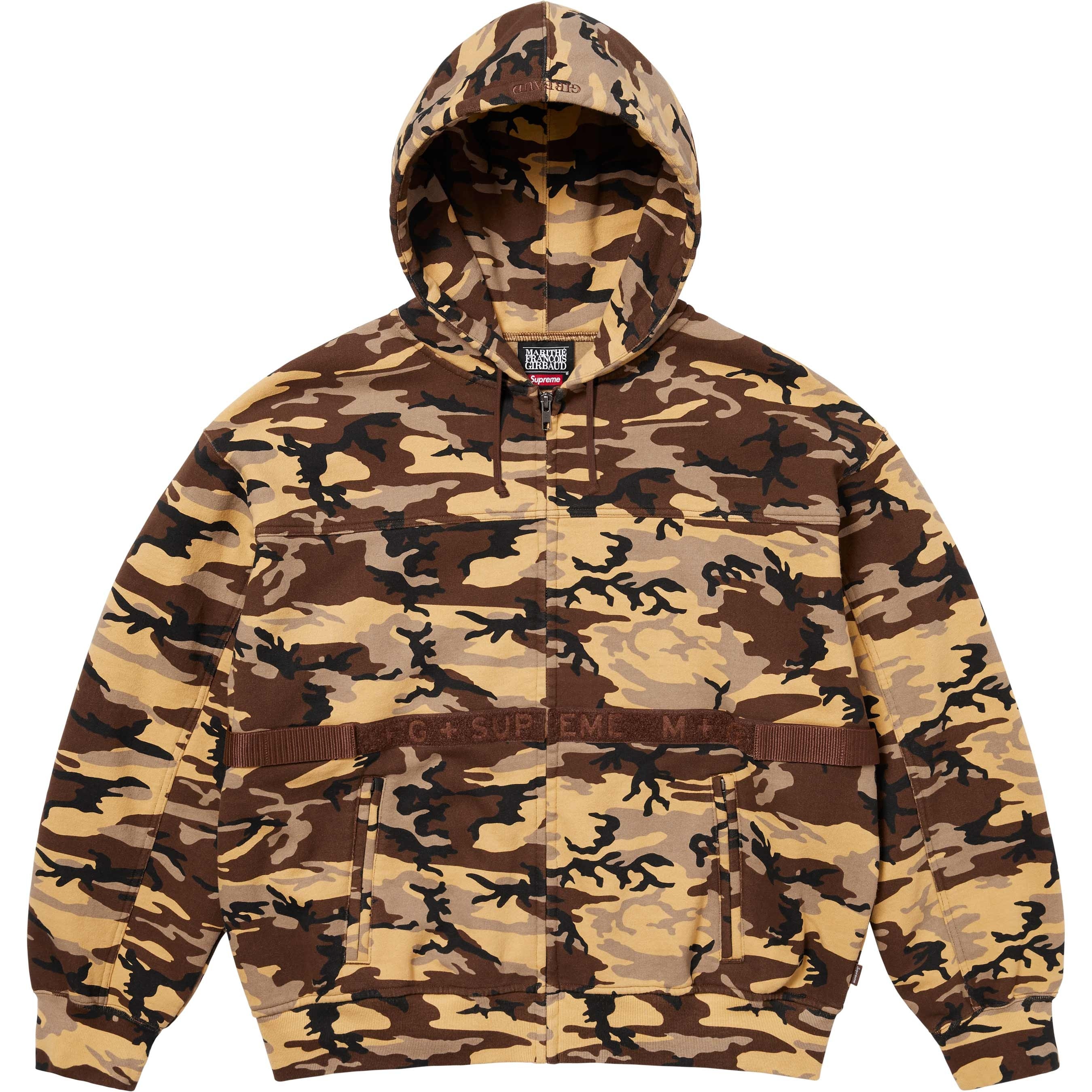 Supreme®/Marithé + François Girbaud Zip Up Hooded Sweatshirt view 12